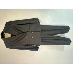 Women’s S Wool Pinstripe Suit Vitale Barberis Canonico Super 130s Corpcore Work